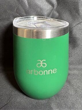 Arbonne Green Wine Cup Tumbler